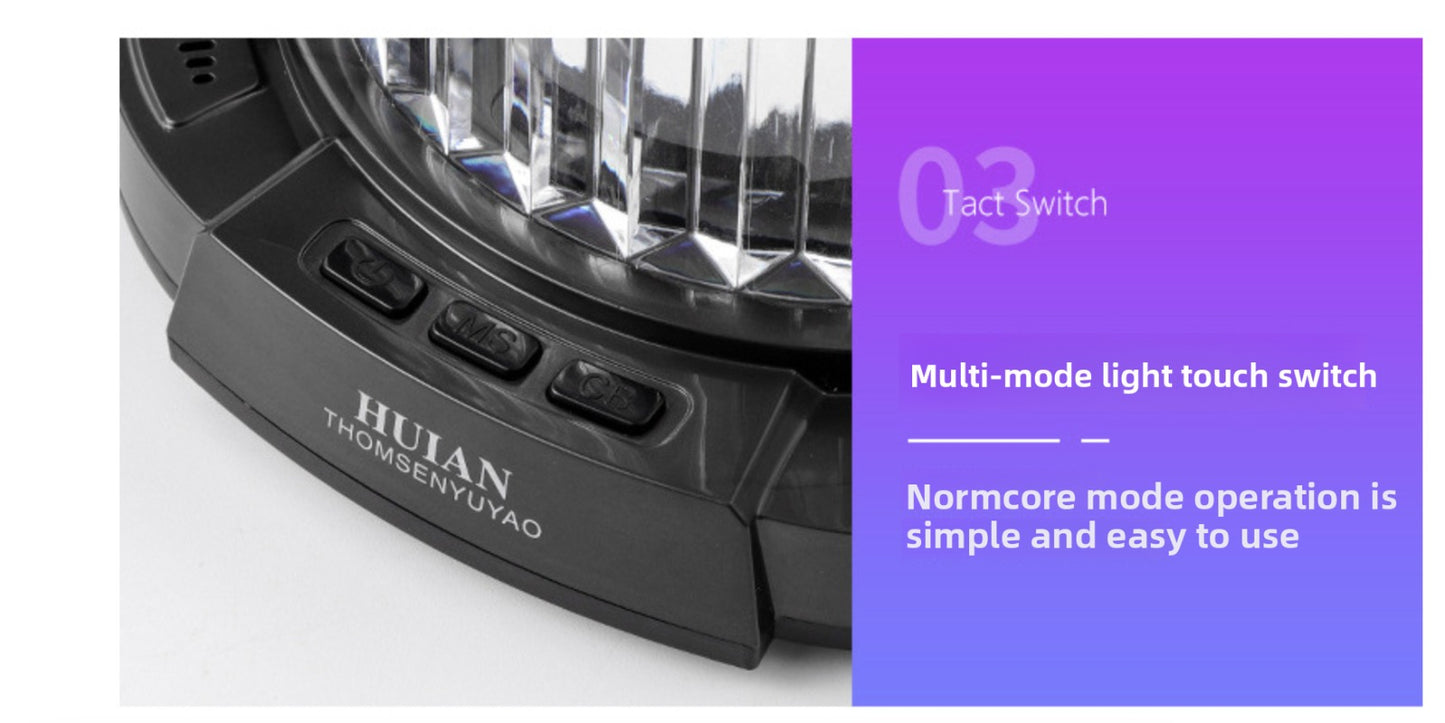 Smart panoramic RGB lighting with voice synchronization – 360° of color and rhythm