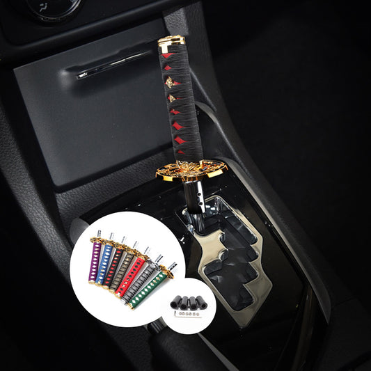 Katana-shaped car gear lever