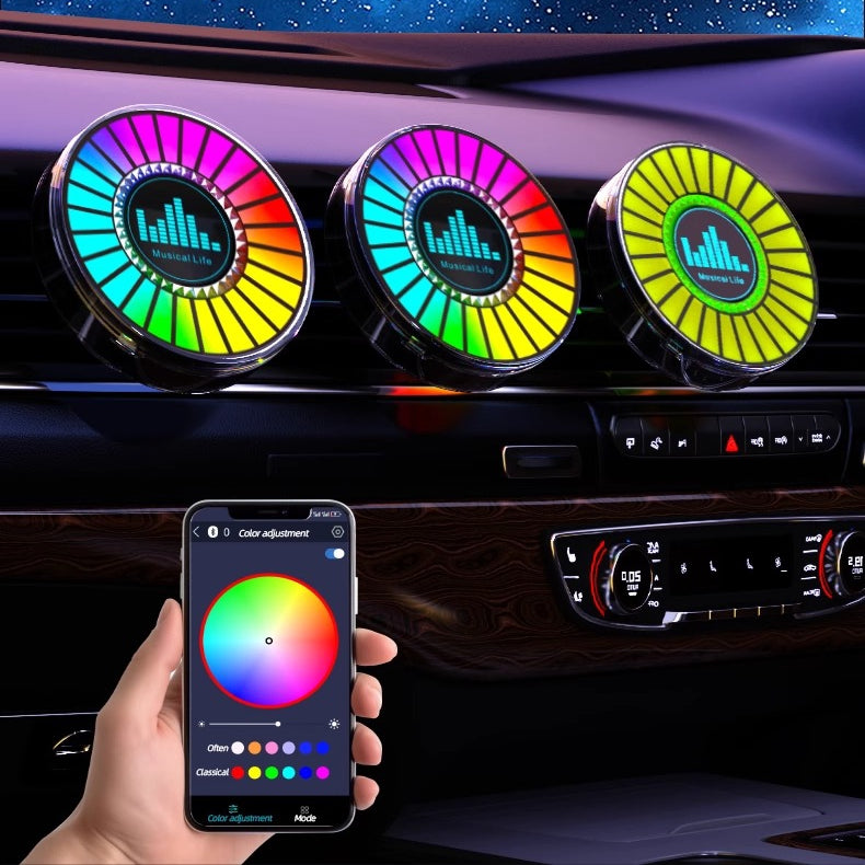 Smart RGB lighting controlled by an app from your phone and that diffuses scent